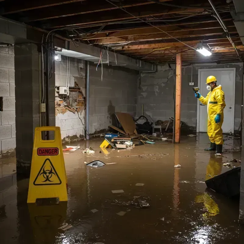 Flooded Basement Electrical Hazard in La Salle County, TX Property